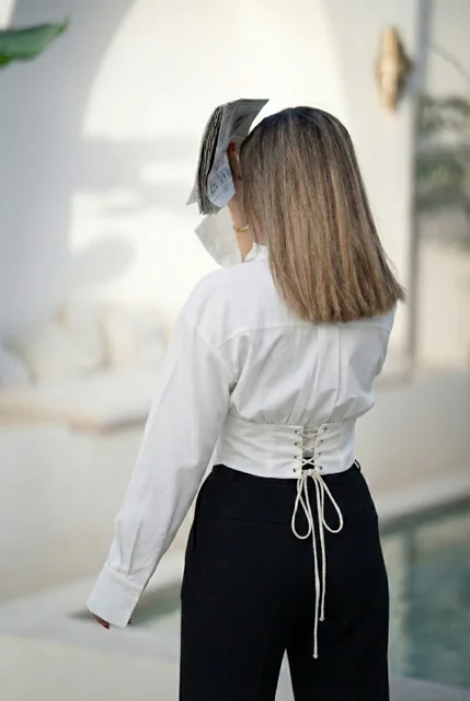 شمیز بیسیک سفید