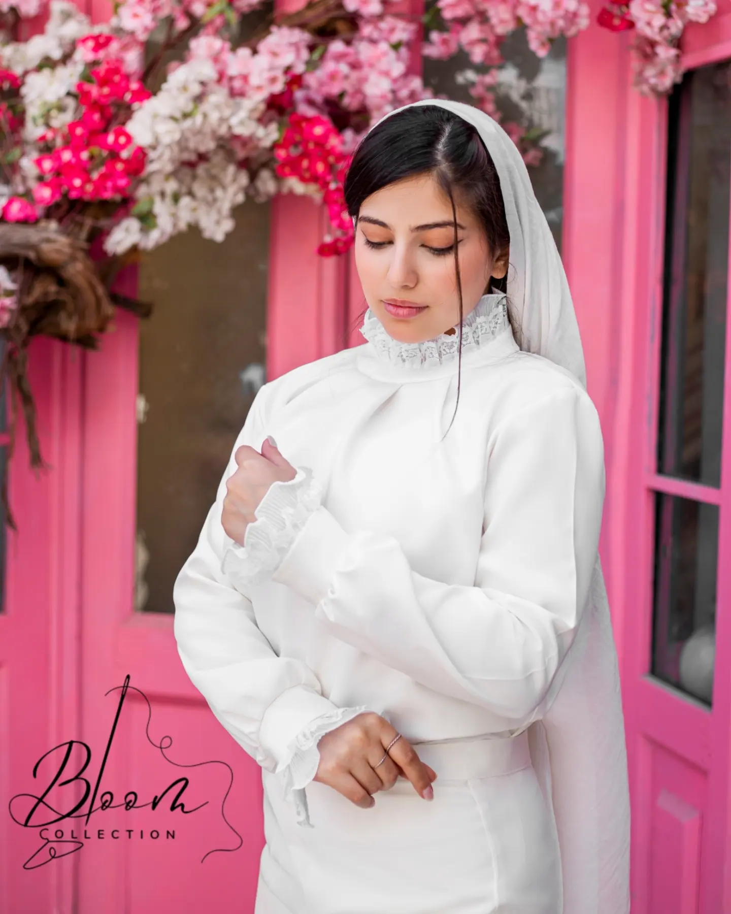 شومیز سفید rose